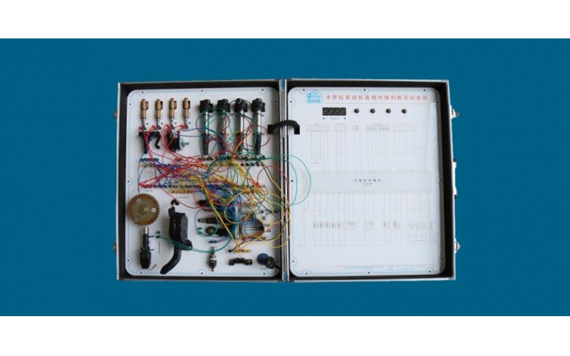汽車發(fā)動機控制單元插接連線判斷對錯、打分、錯誤告知、計時系統(tǒng)實訓箱